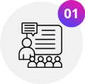 Presentation to an audience